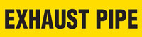 Exhaust Pipe (Yellow) Adhesive Pipe Marker