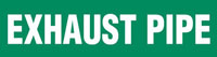 Exhaust Pipe (Green) Adhesive Pipe Marker