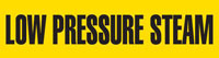 Low Pressure Steam (Yellow) Adhesive Pipe Marker