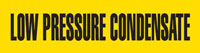 Low Pressure Condensate (Yellow) Adhesive Pipe Marker