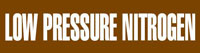 Low Pressure Nitrogen (Brown) Adhesive Pipe Marker