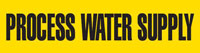 Process Water Supply (Yellow) Adhesive Pipe Marker
