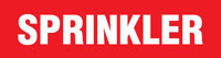 Sprinkler (Red) Adhesive Pipe Marker