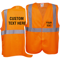 Custom Text, Class 2, Type R Reflective Safety Vest