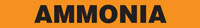 Ammonia (Orange) Pipe Markers On-a-Roll