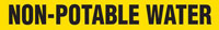 Non-Potable Water (Yellow) Pipe Marker