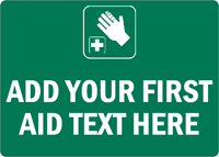 Custom First Aid Sign