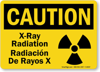 Caution X-Ray Radiation Sign