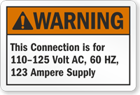 Custom ANSI Warning Sign