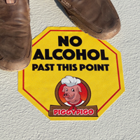 Upload Your Own Art Custom Octagon SlipSafe Floor Sign