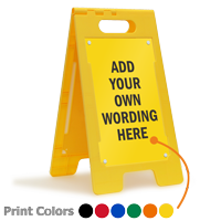 FloorBoss XL™ Custom Floor Stand Sign