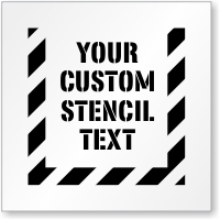 Custom Text Sign Stencil