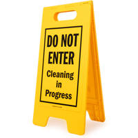 Do Not Enter Cleaning In Progress Sign