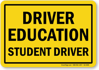 Driver Education Student Driver Magnetic Car Sign