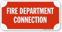 Fire Department Connection Sign