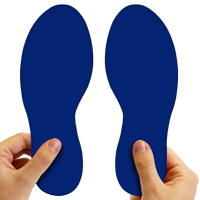 6 to 12 Inch Durable Floor Marking Footprints