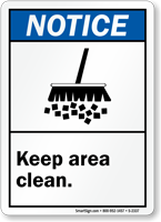 Notice ANSI  Sign
