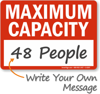 Maximum Capacity Sign