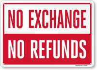 Store Policy  Sign