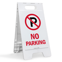 No Parking Portable Floor Sign