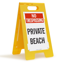 No Trespassing Free Standing Sign