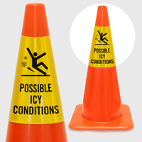 Possible Icy Conditions Cone Collar