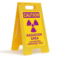 Caution Radiation Area Authorized Personnel Only Sign