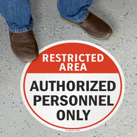 Restricted Area Authorized Personnel Only Sign