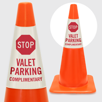Stop Valet Parking Complimentary Cone Collar