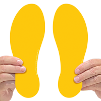 Superior Mark Footprints Shape Floor Marking