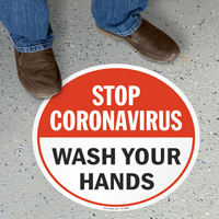 Wash Your Hands SlipSafe Floor Sign