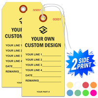 Double Sided Vertical Warehouse Tag, (5.25" x 2.625")
