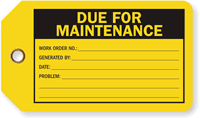 Due For Maintenance