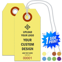 Single Sided Vertical Warehouse Tag, (2.75" x 1.375")