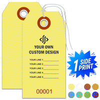 Single Sided Vertical Warehouse Tag, (3.25" x 1.625")