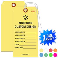 Single Sided Vertical Warehouse Tag, (5.75" x 2.875")
