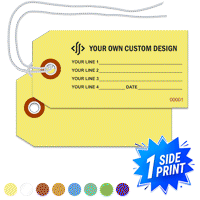 Single Sided Horizontal Warehouse Tag, (3.75" x 1.875")