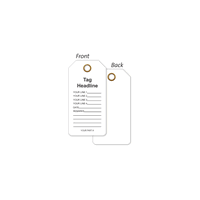 Custom Form Style Plastic Tag