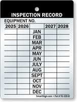 Inspection 4-Year Maintenance Tag