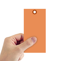 Tyvek Shipping Tag Orange