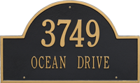 Arch Marker Estate Two Lines Wall Plaque