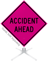 Accident Ahead Roll-Up Sign