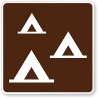 Group Camping Symbol - Traffic Sign