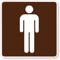 Men Rest Room Accommodation Services Sign Symbol