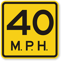 Speed Limit Sign