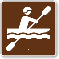 Kayaking, MUTCD Guide Sign for Campground