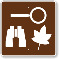 Nature Study Area, MUTCD Campground Guide Sign