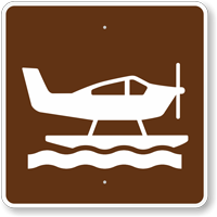 Sea Plane, MUTCD Guide Sign for Campground