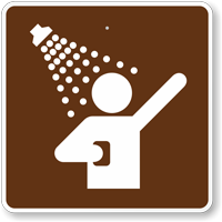 Showers, MUTCD Guide Sign for Campground