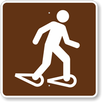 Snowshoeing, MUTCD Guide Sign for Campground
